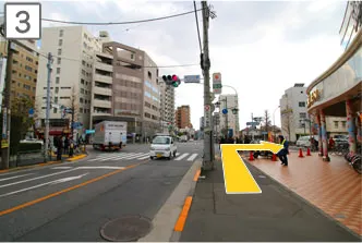 JR線、地下鉄東西線中野駅からお越しの場合